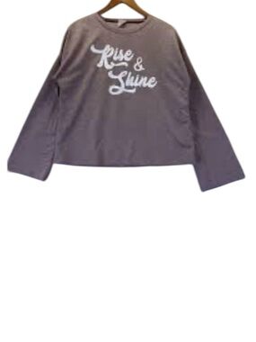 CC36 purple shirt w/ rise and shine lettering love @ first sight 3x